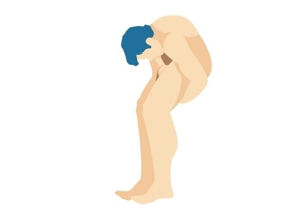 Best positions for Autofellatio 2 standing position